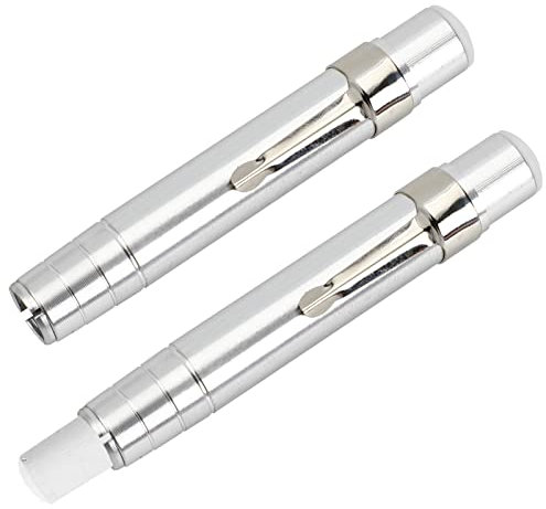 Lot de 2 porte-craies en aluminium pour enseignants - Pour tableau noir - Pour le bureau, l'école, la peinture, l'écriture