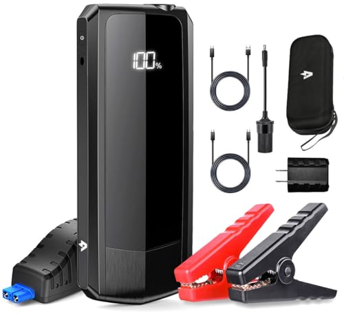 Avviamento di Emergenza, Avviatore per Auto 2000A 20000mAh, 12V, Starter Batteria, con Porte Quick Charge 3.0, Avvia qualsiasi motore a benzina o diesel fino a 8,5 litri