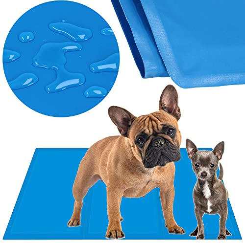 SPRINGOS Kühlmatte für Hunde Abkühlmatte 50 x 90 cm Gel-Kühlmatte für Hund und Katze Anti-Hitze-Matte Aufrechterhaltung des thermischen Gleichgewichts Sicher für Tiere Gel-Bett