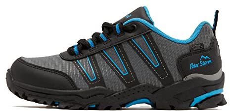 Peter Storm Kids’ Blaize Walking Shoes with High Traction Rubber Sole, Waterproof, Breathable, Lightweight, Durable, Vegan Friendly, Outdoors, Hiking & Trekking Footwear for Boys & Girls