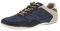bugatti Herren Casual Sneaker mit Flexibler Sohle, Schnürschuh mit Memory Foam, Elastische Schnürsenkel, Dark Blue Blue, 46 EU