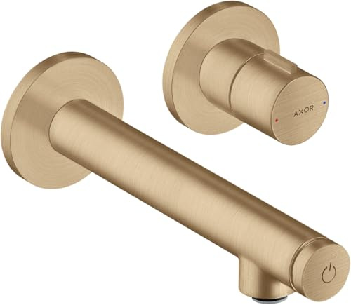 hansgrohe AXOR Uno Select Waschtischmischer Unterputz, Wandmontage, Ausladung 158mm, Farbe: Brushed Bronze