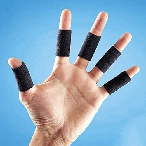 ZIRYXQ 10 Stück/Set Fingerschutz Arthritis Unterstützung Fingerschutz Outdoor Sport Basketball Slip Sleeves Non Finger Volleyball Elastic