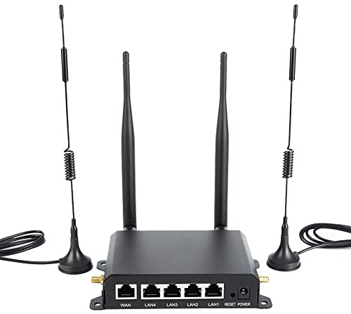 Lisher Router 4G Router WiFi Industrial Router WiFi sin Gigabit para dispensador automático de cajero automático en casa, enchufe de la UE