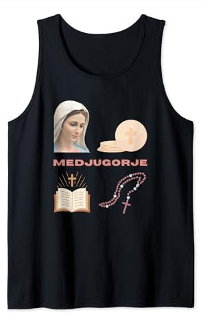 Medjugorje Gottesmutter Eucharistische Bibel Rosenkranz Gebet Tank Top