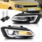 VLAND Scheinwerfer kompatibel für Polo 5 6R 6C 2009-2016 (Nicht für GTI/1.2 TSI/R), 1 Satz (Regulär+d2h)