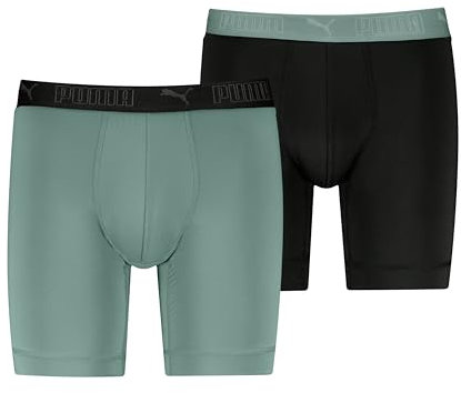 PUMA Men Sport Microfiber Long Boxers 2P