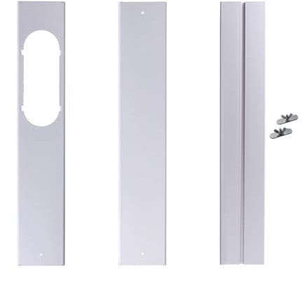 Ahhzyys Kit di Scorrimento per finestre Elastiche,Kit di Tenuta Universale per Aria condizionata Portatile,Tubo di Scarico con accoppiatore,Kit di Ventilazione AC Regolabile per finestre scorrevoli