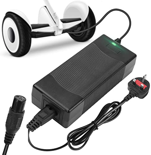 AOOSA 42V 2A Electric Scooter Charger, DC Port Universal Power Adapter | 36V Lithium Battery Charger for Hoverboard, Self-Balancing Scooter, Drifting Board, Unicycle, Electric Bike