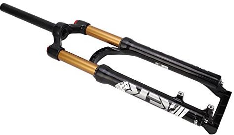 Alomejor Forcella anteriore alla mountain bike, design unico, forcella ad alta resistenza per un eccellente controllo di blocco per mountain bike e strade in lega Mg