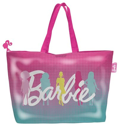 ARDITEX, Borsa Mare Bambina, Borsa da Piscina Impermeabile, Ampia e Comoda con Cerniera, per Riporre Portafogli, Occhiali da Sub, Occhiali da Sole e Teli Mare, 48 x 32 cm (Barbie)