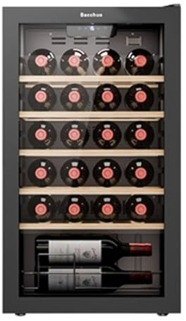 Kindevieft Freestanding Wine CoolerDigital Temperature Screen With Touch Panel, Independent Wine Cellar Refrigerator 24Bottle
