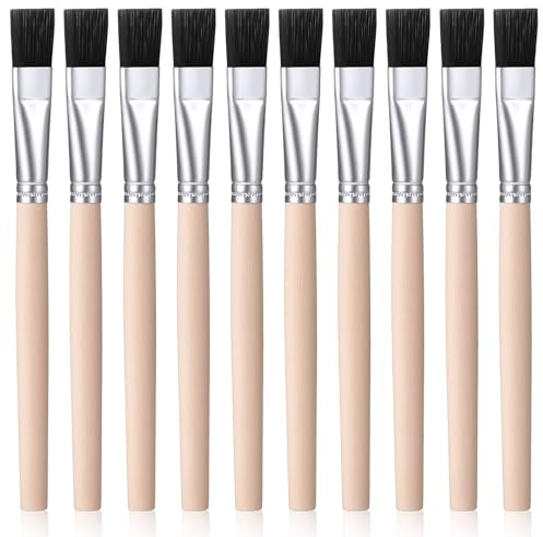 10 PCS Small Paint Brushes, Trim Thin Paint Brushes for Walls, Small Paintbrush Trim Painting Tool for Watercolor Oil Painting Acrylic Craft Brush