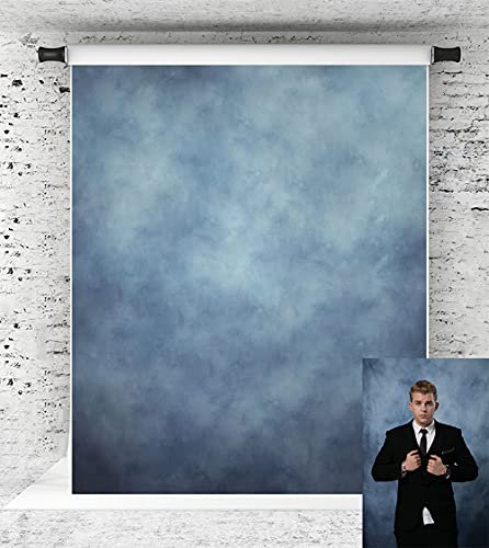Kate Blue Portrait Backdrop Studio Abstract Background Texture Photo Microfiber for Professional Portrait Photoshoot Photo Booth Studio Prop 1.5x2.2m