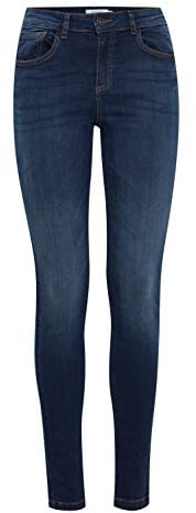 b.young BYLola Luni Damen Jeans Denim Hose Baumwolle mit Stretch Slim Fit 5-Pocket-Hose, Größe:30/32, Farbe:Dark Ink (80930)