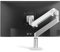 ThingyClub® Single Gas Spring LCD Arm Desk VESA Bracket & Monitor Arm Stand for 10-27 Screens: Tilt up 90° /down 85°, Swivel left/right 180°, 360° Rotation (Single Arm - Silver)