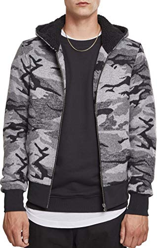 Urban Classics Men's Camo Zip Jacket, Multicoloured (Darkcamo 00707), M