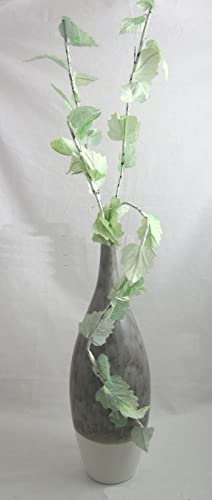 formano Keramik Vase Creme/grau ca. 43x14x14 cm (H/B/T)