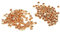 HEEPDD 100Pcs Leather Rivets, 8x8mm Double Cap Tubular Metal Studs for DIY Leather Craft Sewing Repair Gold Decorative Studs for Belts Bags Jackets Wallets