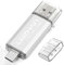 LEIZHAN Clé USB Type C 512Go USB 3.0 OTG Flash Drive USB pour Huawei Samsung Smartphone Android de Type C-Argent