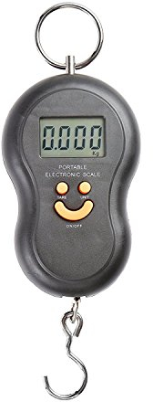 TEMPO DI SALDI Bilancia Portatile Elettronica Professionale Con Gancio Pesca 40 Kg Per Valigia