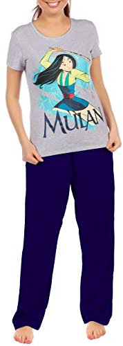 Disney - Ensemble De Pyjamas - Mulan - Femme - Gris - Small