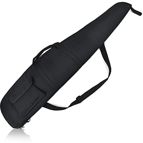 Soft Rifle-Cases Long Single Gun Case for Shotgun or Rifle Outdoors Range Hunting Shooting Firearm Transportation Cases with Foam Padding Classic Carry Gun Bag Black 52