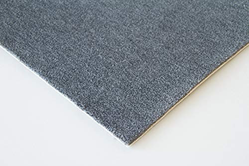 Steffensmeier Velours Teppichboden Venezia Meterware | Auslegware für Kinderzimmer Wohnzimmer Schlafzimmer | Anthrazit, Größe: 500x400 cm