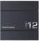 Frabox Briefkasten anthrazit-grau RAL 7016 XXL personalisiert mit Namensschild Hausnummerschild aus Edelstahl mit Zeitungsfach/Zeitungsrolle Lens Made in Germany