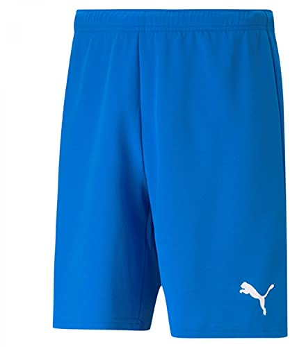 PUMA Herren Teamrise Shorts, Electric Blue Lemonade-puma White, XL EU