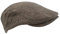 Atano Mens Adjustable Herringbone Flat Cap Brown Mix