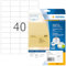 HERMA 4684 Wetterfeste Folienetiketten transparent, 800 Blatt, 52,5 x 29,7 mm, 40 pro A4 Bogen, 32000 Stück, selbstklebend, bedruckbar, matt, blanko Klebeetiketten Aufkleber aus Folie, durchsichtig