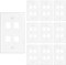 Iwillink 4-Port Keystone Wall Plate 10-Pack, Low Profile Ethernet Wall Plates for Keystone Jack, White