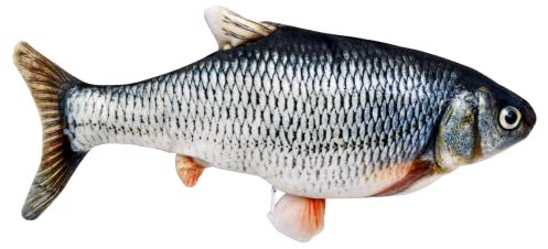 EURO MARKETING MANUFACTURING igz185 Funny Fish Katzenspielzeug, Stoff und Kunststoff