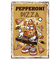 CREATCABIN Pepperoni Pizza Signe en Métal Tin Signes Vintage Rétro Musique pour Plaque Affiche Bar Pub Garage Restauration Rapide Café Maison Décoration Murale 8 x 12 Pouce