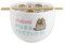 Enesco Pusheen The Cat Instant Purr-Fection Ramen Noodle Bowl and Chopsticks, 5.5 Inch, Multicolor