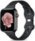 Dirrelo Delgado Correas Compatible con Apple Watch Correa 38mm 40mm 41mm para Mujeres, Hueca de Encaje Silicona Respirable Impermeable Ajustable Correa para iWatch Series SE 8 7 6 5 4 3 2 1, Negro
