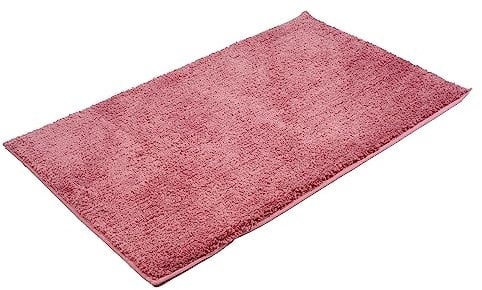 Gözze - Tappetino da Bagno Antiscivolo Premium, RIO, 100% Microfibra, 100% Microfibra, 50 x 70 cm - Rosa antico