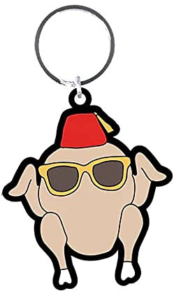 Pyramid International Friends TV Rubber Keyring Keychain with Monica's Thanksgiving Turkey, 6cm (2.4')