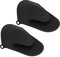 Manoplas de Silicona para Horno, Guantes de Cocina Resistentes Al Calor con Diseño Antideslizante para Cocinar en Microondas, Hornear, Asar a la Parrilla(Negro)