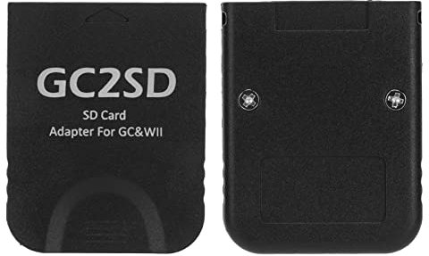 Zopsc for Wii Micro Storage Card Adapter, GC2SD Micro SD Card Adaptor Card Reader for Gamecube Wii Consoles, Plug and Play.(Black)