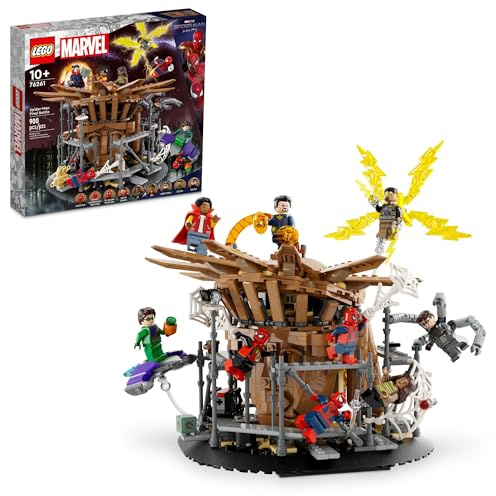 LEGO Marvel Spider-Man Final Battle 76261 Building Toy Set, Marvel Collectible basiert auf dem Höhepunkt des Spider-Man: No Way Home Movie, Multiverse Marvel-Spielset mit 3 Versionen von Spider-Man