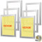 VEVOR Siebdruck Kit, 6 STK. Aluminium Siebdruck Rahmen, 16 x 20 Zoll iebdruck Rahmen mit 110 Count Mesh, Hochspannung Nylon Mesh & Dichtungsband für T-Shirts, DIY Druck usw.