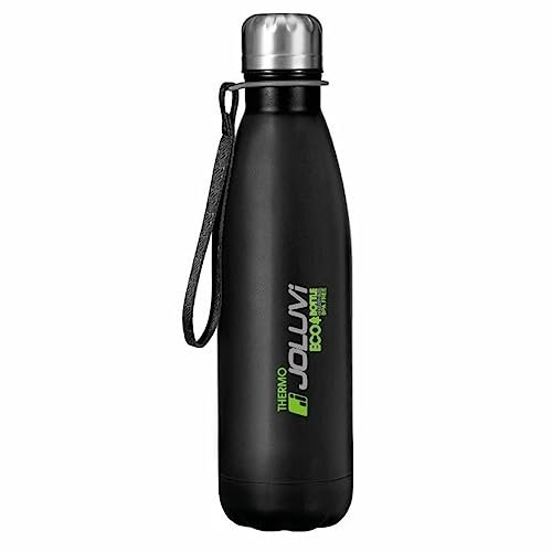 Joluvi ECOTHERM 500 C.C. -Lotto 67461 Bottiglia d'acqua, Adulti Unisex, Nero (Nero) Standard