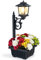 2 in 1 Outdoor Flower Pots, Solar Lamp Post Lights - Wall Mount or Freestanding, Waterproof Decorative Lamp for Lawn, Patio, Front/Back Door