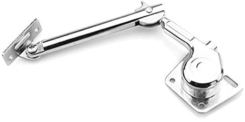 LutumE bisagra 2 uds armarios de Cocina Puerta Oculta con bisagras hacia Arriba y hacia Abajo, Barra de Soporte de Puerta para elevación Varilla hidráulica herrajes para Muebles