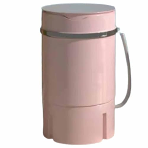 Kleine vollautomatische Waschmaschine, integriertes Waschen und Trocknen, Knopfsteuerung, einfache Bedienung, geeignet für mehrere Szenarien (Pink)