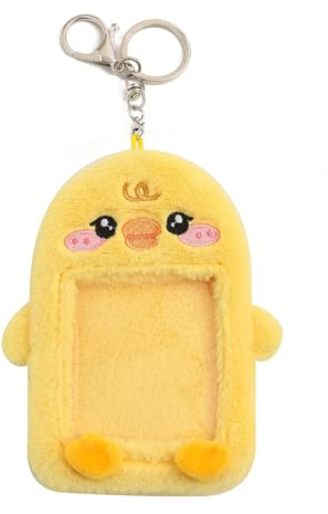 Morain Vielseitiger Fotokarten Schutzhalter Weicher Cartoon Plüsch Schlüsselanhänger Fotokartenhalter Für Sammler Kpop Fans Zubehör Cartoon Fotokartenhalter Taschenanhänger Schulbriefpapier