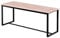 Spetebo Sitzbank mit Metall Gestell - 120 x 35 cm - Esszimmer Bank mit modernem Holzfurnier - Beistellbank Holzbank Schminkbank Küchenbank modern Industrial Design