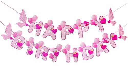 Happy Birthday-Banner, Geburtstag Alphabetische Bunting Banner, Happy Birthday Wimpelkette Banner für Alle Altersgruppen